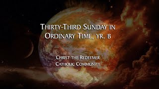 CTRLO The 33rd Sunday in Ordinary Time Year B  Livestreamed Mass  5 pm Sat 11162024 [upl. by Albrecht846]