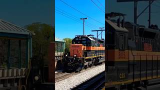 South Shore Freight AF4 Trundles Through Ogden Dunes IN With A Pair Of ExIAIS SD38’s [upl. by Maurreen]