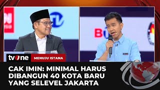 Gibran Gus Imin Aneh Ingin Membangun 40 Kota seLevel Jakarta Tapi Tidak Setuju IKN  tvOne [upl. by Alamap731]