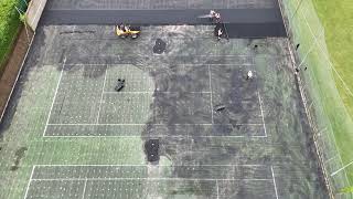 Court resurfacing at Aylesbury Tennis Club [upl. by Nagem]