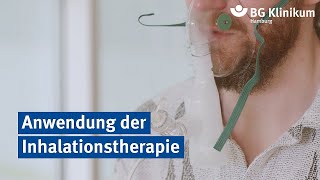 Anwendung der Inhalationstherapie  BG Klinikum Hamburg [upl. by Elleined]