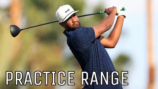 Tony Finau Practice Range At The American Express 2021 [upl. by Athelstan]