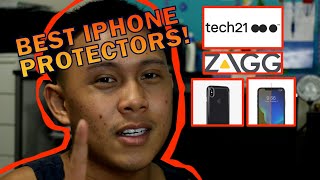 BEST IPHONE XS MAX PHONE PROTECTORS Tech21  Zagg Tech Vlog [upl. by Niel]