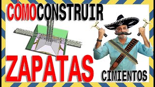 🚩🚩Armado de ZAPATAS AISLADAD de hormigón concreto para 🏠CASA de 1 2 y 3 pisos COMPLETO [upl. by Ytak480]