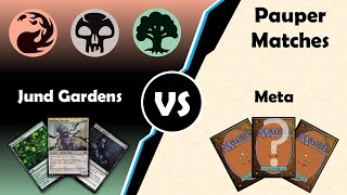 Jund Gardens vs Meta  Chrysalis is too boosted  Pauper Match Gameplay  MTGO [upl. by Bluefarb]