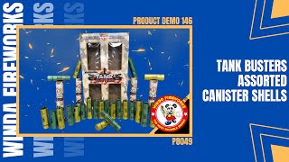 Tank Busters Assorted Canister Shells by Winda Fireworks [upl. by Tobit]