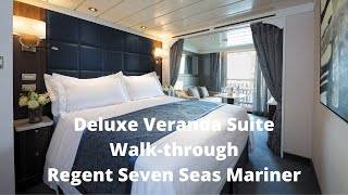 Deluxe Veranda Suite Walkthrough I Regent Seven Seas Mariner [upl. by Airitac625]