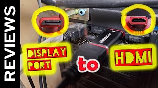 Display Port to HDMI Adapter Review to Connect second monitor [upl. by Lasorella]