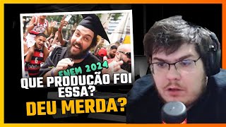 CASIMIRO REAGINDO AO REPÓRTER DOIDÃO ENEM 2024 DEU RUIM [upl. by Azriel362]