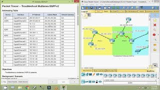 10243 Packet Tracer  Troubleshoot Multiarea OSPFv2 [upl. by Ardnued]