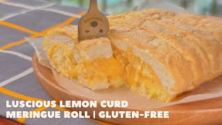 Luscious Lemon Curd Meringue Roll  GlutenFree [upl. by Retrac]