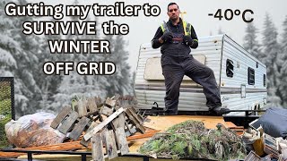 OFF GRID WINTER PREP Ep 1  Will we be able to SURVIVE WINTER OFF GRID in the Canadian Wilderness [upl. by Nytsua740]