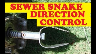 How to get a drain snake cleaner cable through tees going the right way [upl. by Adnahs]