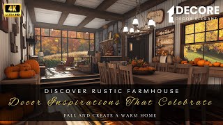 Discover Rustic Farmhouse Decor Inspirations That Celebrate Fall and Create a Warm Home [upl. by Einahpets]