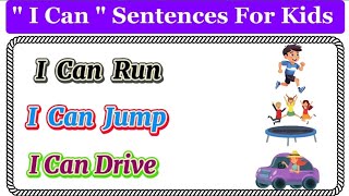 quot I Can quot Sentences For Kids  Simple Sentences  How To Make  quotI Canquot  Sentences kidskidsvideo [upl. by Hnid977]