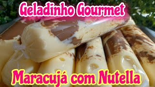 Geladinho gourmet Maracujá com Nutella  Faça e venda  rendaextra [upl. by Eldredge659]