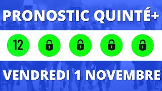 PRONOSTIC PMU QUINTÉ  VENDREDI 1 NOVEMBRE LAVAL RÉUNION 1 COURSE 4 [upl. by Donall869]