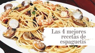 Las 4 mejores recetas de espaguetis ¡disfrútalas [upl. by Tamah611]