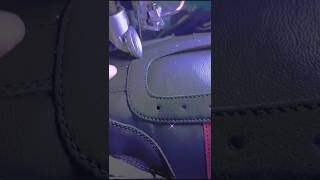 Derby Shoes in Embossed Cordovan Leather sewing viralvideo [upl. by Prevot984]