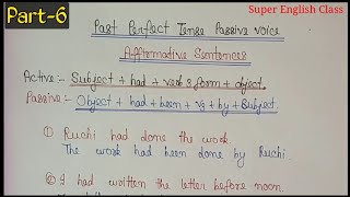 Past Perfect Tense Passive Voice  Past Perfect Tense Passive Voice ExamplesSolved Exercise [upl. by Akiemat354]