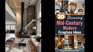 20 Stunning Mid Century Modern Fireplace Makeover Ideas [upl. by Aitnauq]