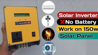 Solar inverter without Battery  mini inverter 12v to 220v  Solar Energy  Ep 03 [upl. by Kieryt448]