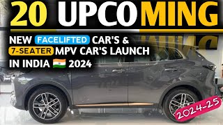 दिवाली🥳में लॉन्च होने वाली है ये Facelifted Cars और 7Seater Suv Cars 2024 India  Features Price [upl. by Ayifa522]