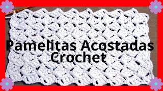 Como hacer el Punto ❤ PAMELITAS acostadas en tejido crochet tutorial paso a paso Moda a Crochet [upl. by Neggem97]