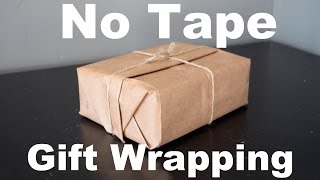 No Tape Gift Wrap  Christmas Gift Wrapping For Guys [upl. by Medwin437]