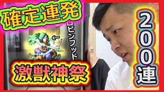 【モンスト】激獣神祭２００連ガチャ！？ロビンフッド出るまでガチャ引いたらマジで事故りました。 [upl. by Eiryk]