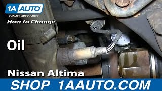 How To Replace Engine Oil 98 01 Nissan Altima [upl. by Sewellyn]