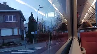 STIB Volvo 7900 Hybride sur la ligne 50 entre Gare du Midi et Lot Station [upl. by Abrahan579]