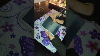 Painting on Notebook Cover shorts shortvideo painting islamicshorts [upl. by Tartaglia188]