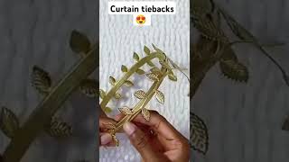 DIY Curtain Tiebacksshortsvideotiebackcurtains [upl. by Madora]