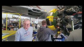 N917Y Episode 29 How to hang an R2800 engine on an A 26 in 20 minutes mp4 [upl. by Dnomsaj329]