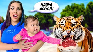 NASYA POR PRIMERA VEZ EN UN ZOOLÓGICO Alimento animales salvajes 😰 [upl. by Lula]