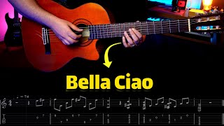 How To Play Bella Ciao Music On Guitar  Easy Money Heist Theme Guitar Tabs [upl. by Issak]