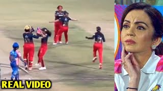 Winning Moment when RCB won the semifinal against Mumbai Indians WPL 2024 RCB vs MI [upl. by Sible]