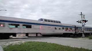 VIA Rail Train Crossing Bournais Dr 6 17 24 [upl. by Terryl282]