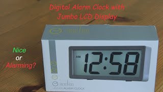 Digital Alarm Clock with Jumbo sized Digits by Acctime [upl. by Etnauj]