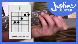 3 Ways of Playing F Chord  Guitar Lesson  Guitar for Beginners Stage 6 BC161 [upl. by Anilat]