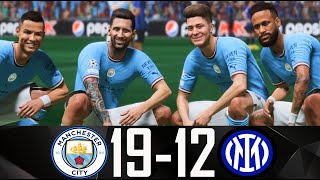 Man City vs Inter Milan  Messi Ronaldo Neymar Mbappe All Stars  UCL FINAL  FIFA [upl. by Seraphine]