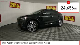 2023 Audi Q4 etron Sportback Houston TX PP021301 [upl. by Vachil]