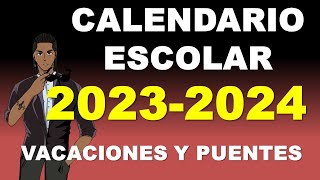 CALENDARIO ESCOLAR 2023 2024 SEP [upl. by Velda174]