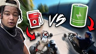 Gas vs Electric Go Kart [upl. by Civ]