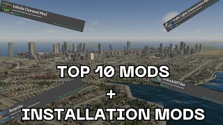 TOP 10 MODS CITIES SKYLINES 2 et INSTALLATION [upl. by Dodson]