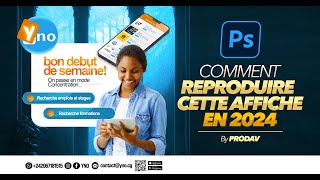 Comment créer une affiche en 2024 formation gratuite Photoshop [upl. by Euhsoj]