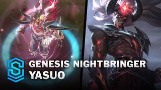 Genesis Nightbringer Yasuo Skin Spotlight  PreRelease  PBE Preview  League of Legends [upl. by Pagas421]