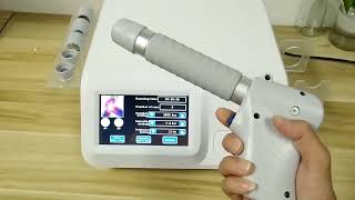 12 Bar Eswt extracorporeal shock wave therapy for plantar fascitis video [upl. by Ursulette644]