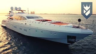 MANGUSTA 165 SUPERYACHT FOR SALE  WALK THROUGH VIDEO [upl. by Moclam]